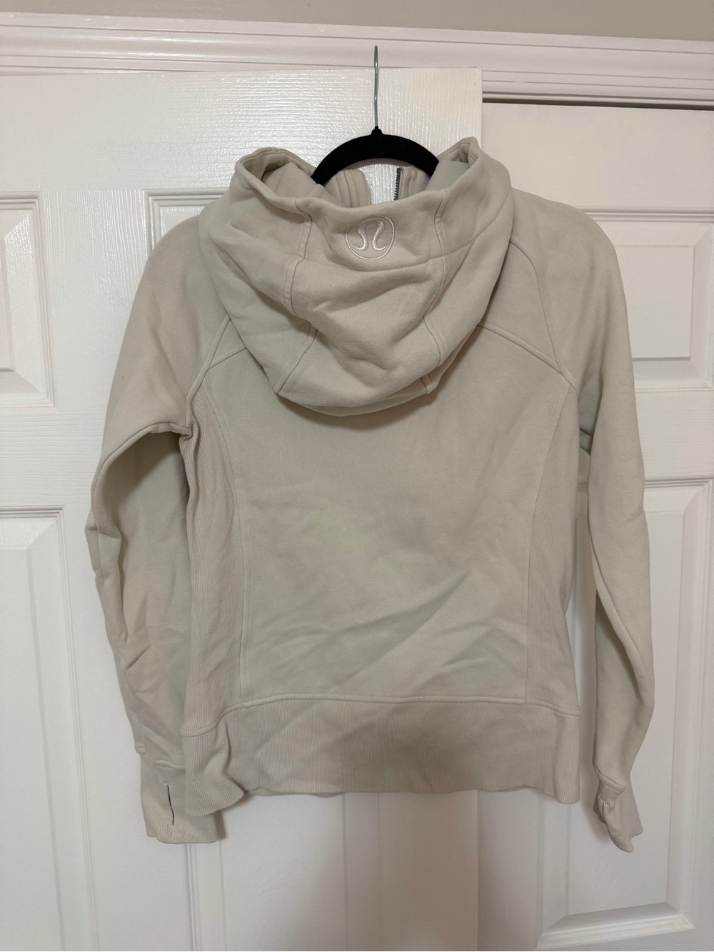 Lululemon Scuba Cream Zip-Up Hoodie Jacket Size 6 - Picture 5 of 6